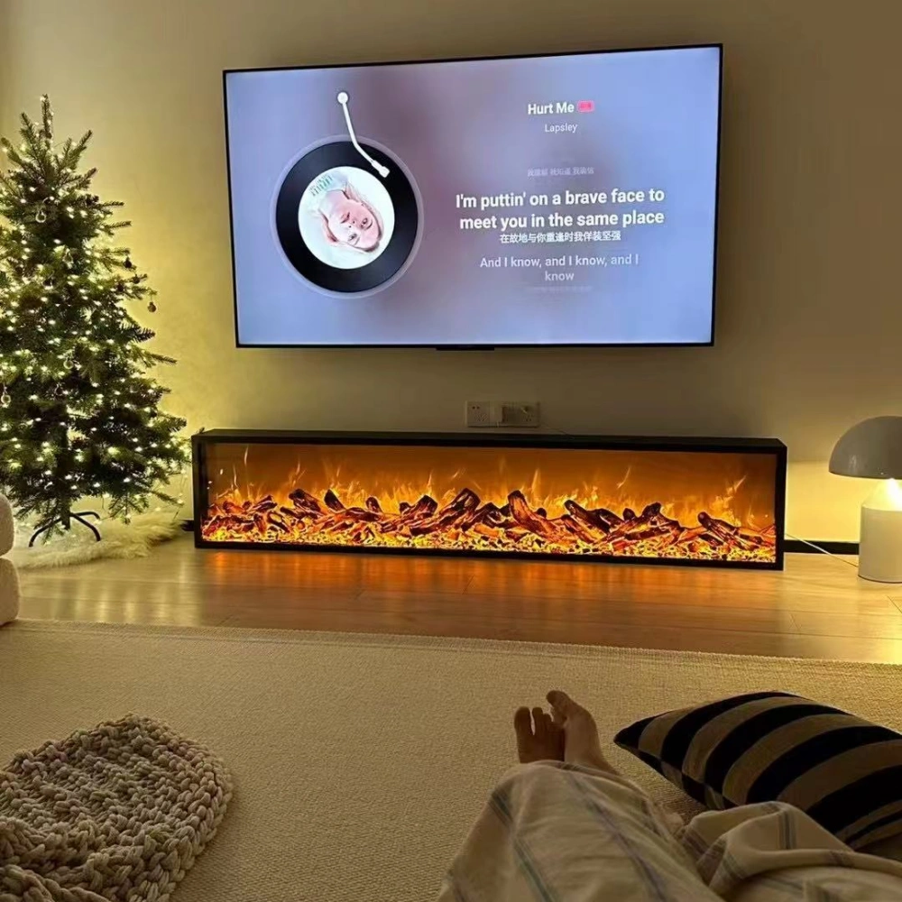 Flameora@Scene for Electric Fireplace Insert-Residential Living Rooms